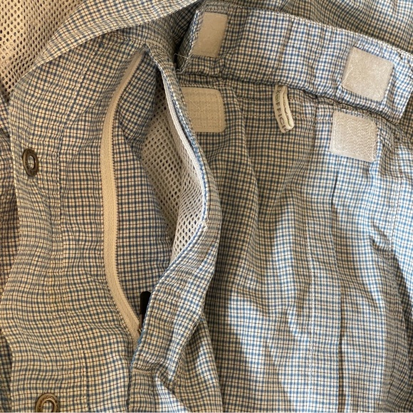 ExOfficio BugsAway Insect-Repellent Blue Button-Up Shirt Fishing Hiking XL - Picture 7 of 14